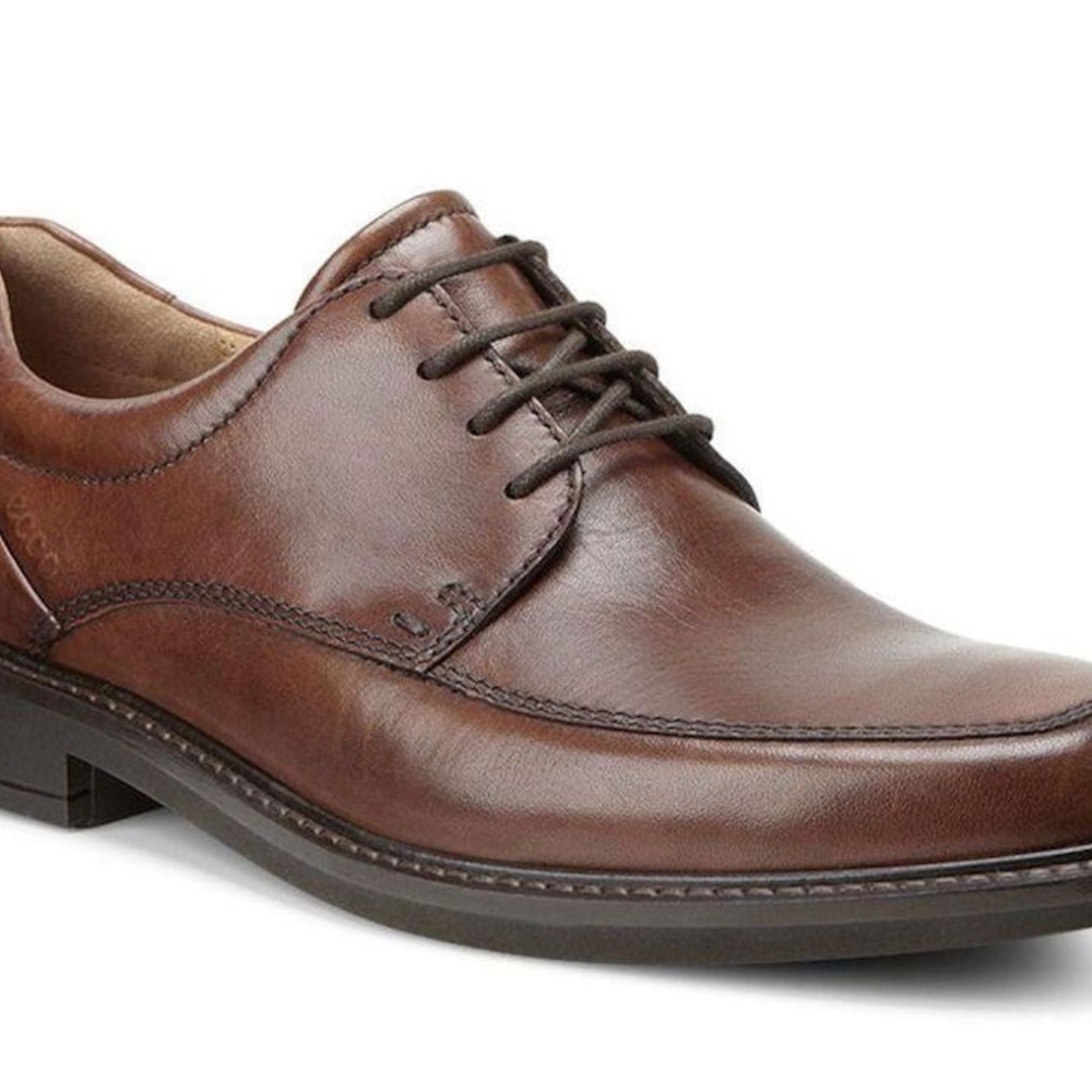 Ecco Holton Apron Toe Tie Cognac Men's 43/9-9.5 - Picture 9 of 12